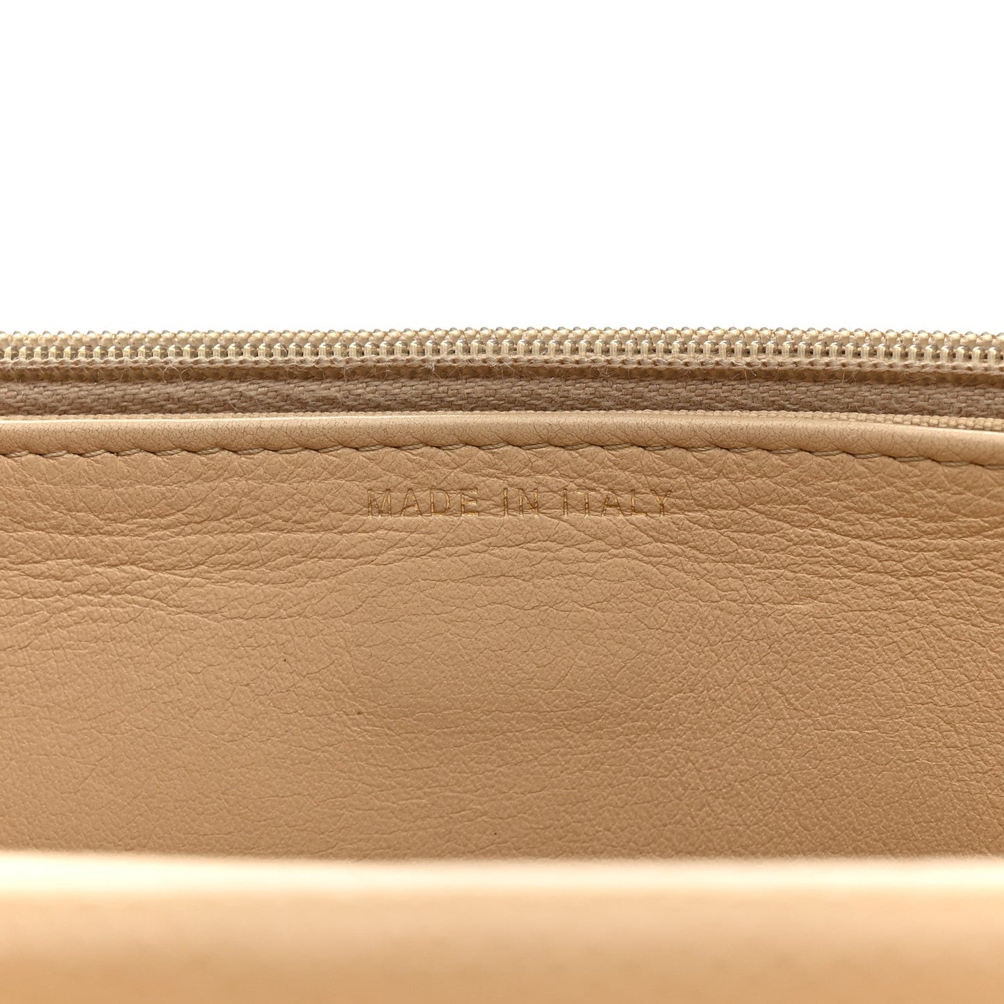 Caviar Quilted Wallet On Chain WOC Beige