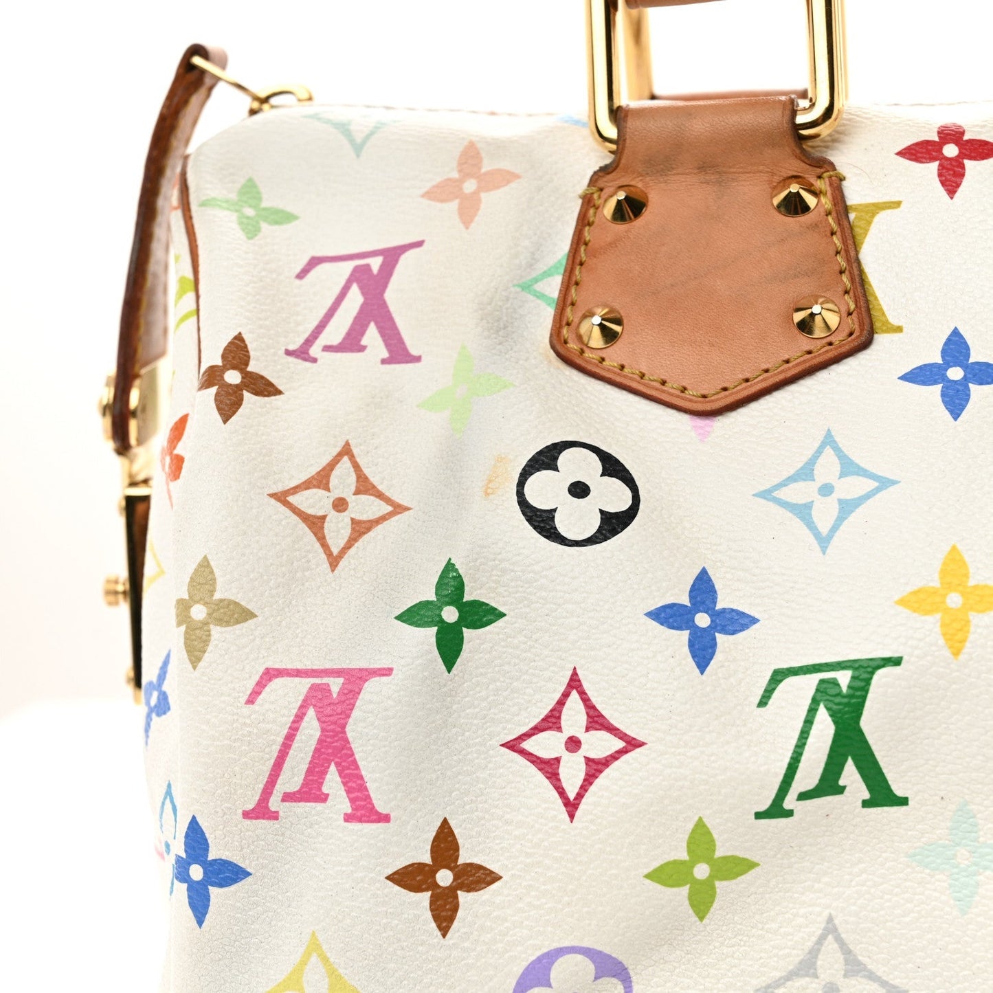 Monogram Multicolor Speedy 30 White