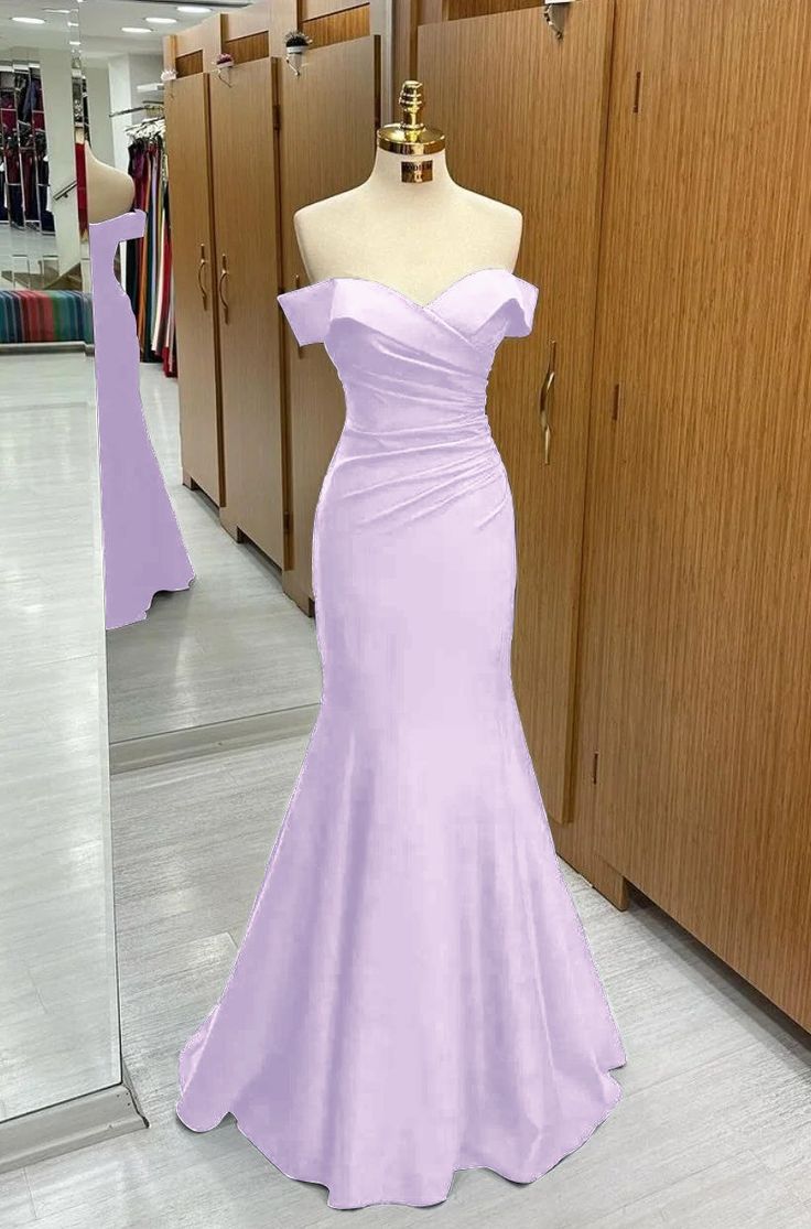Mermaid Off-the-Shoulder Sweetheart Sleeveless Evening Dress       S5628