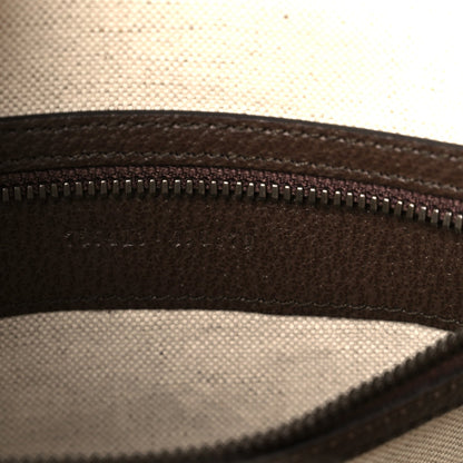 GG Supreme Monogram Web Small Ophidia Half Moon Hobo Brown
