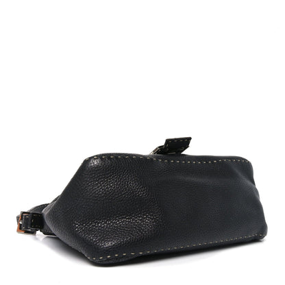 Calfskin Romano Selleria Forever Mama Baguette Black