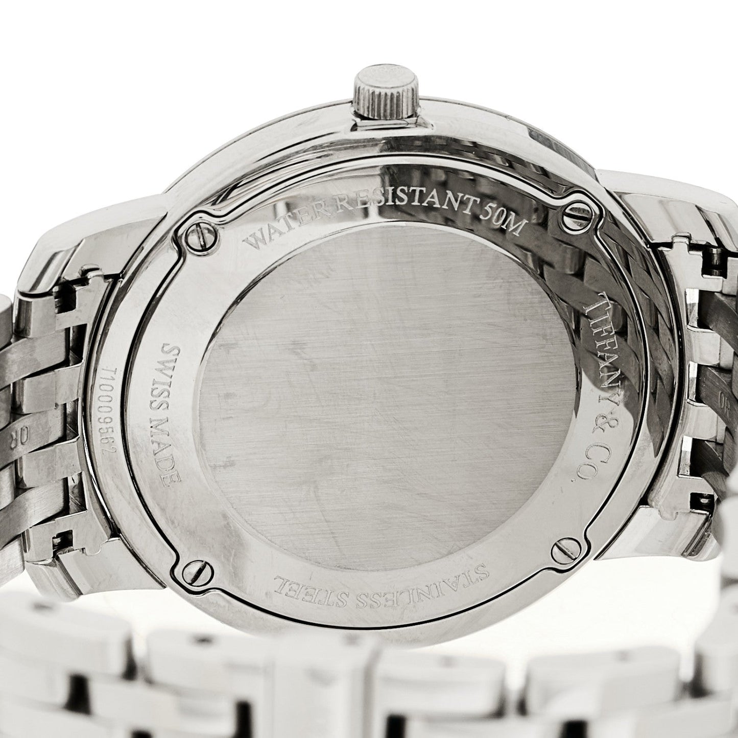Stainless Steel Black Mother of Pearl 37mm Mark Quartz Watch