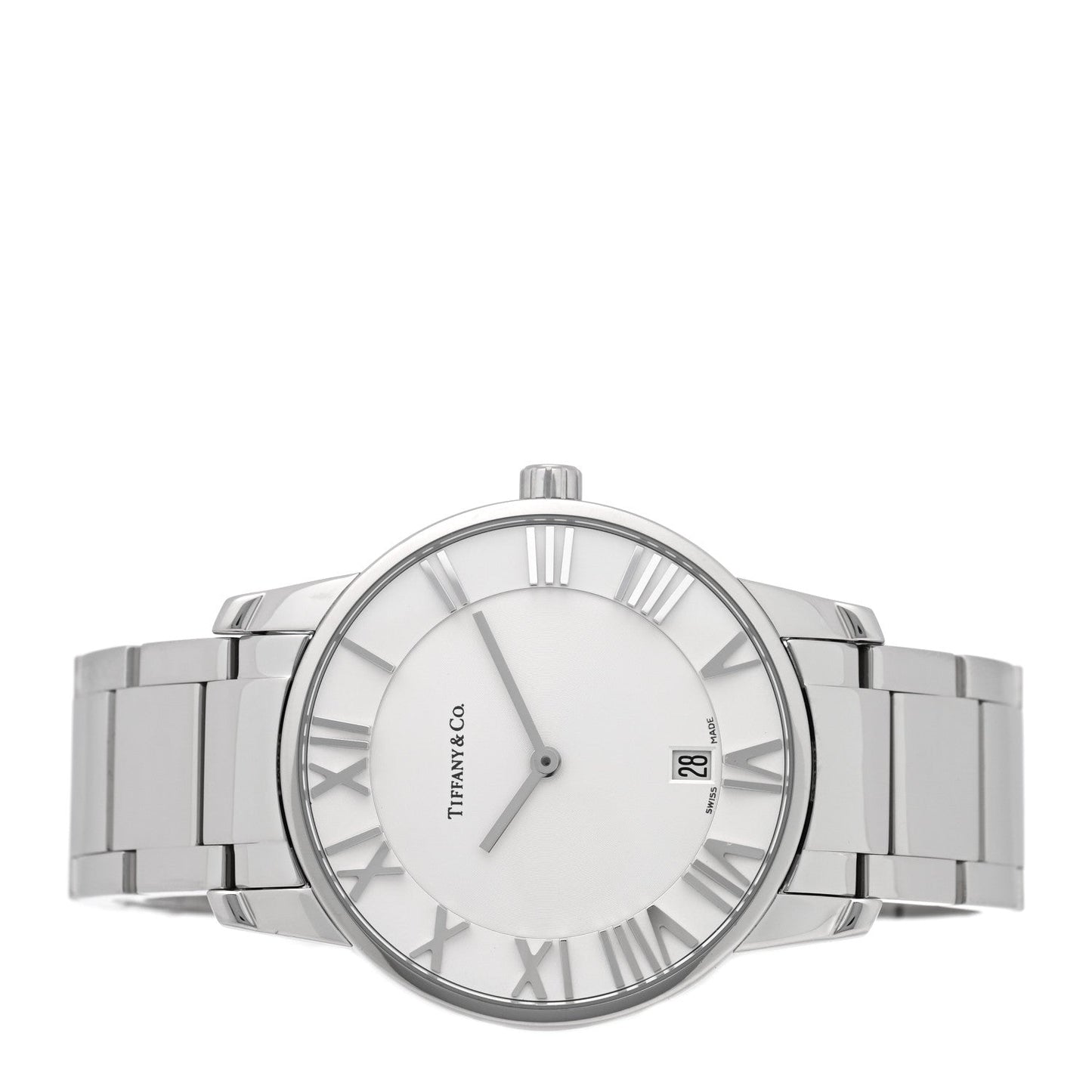 Stainless Steel 37mm Atlas 2-Hand Quartz Watch
