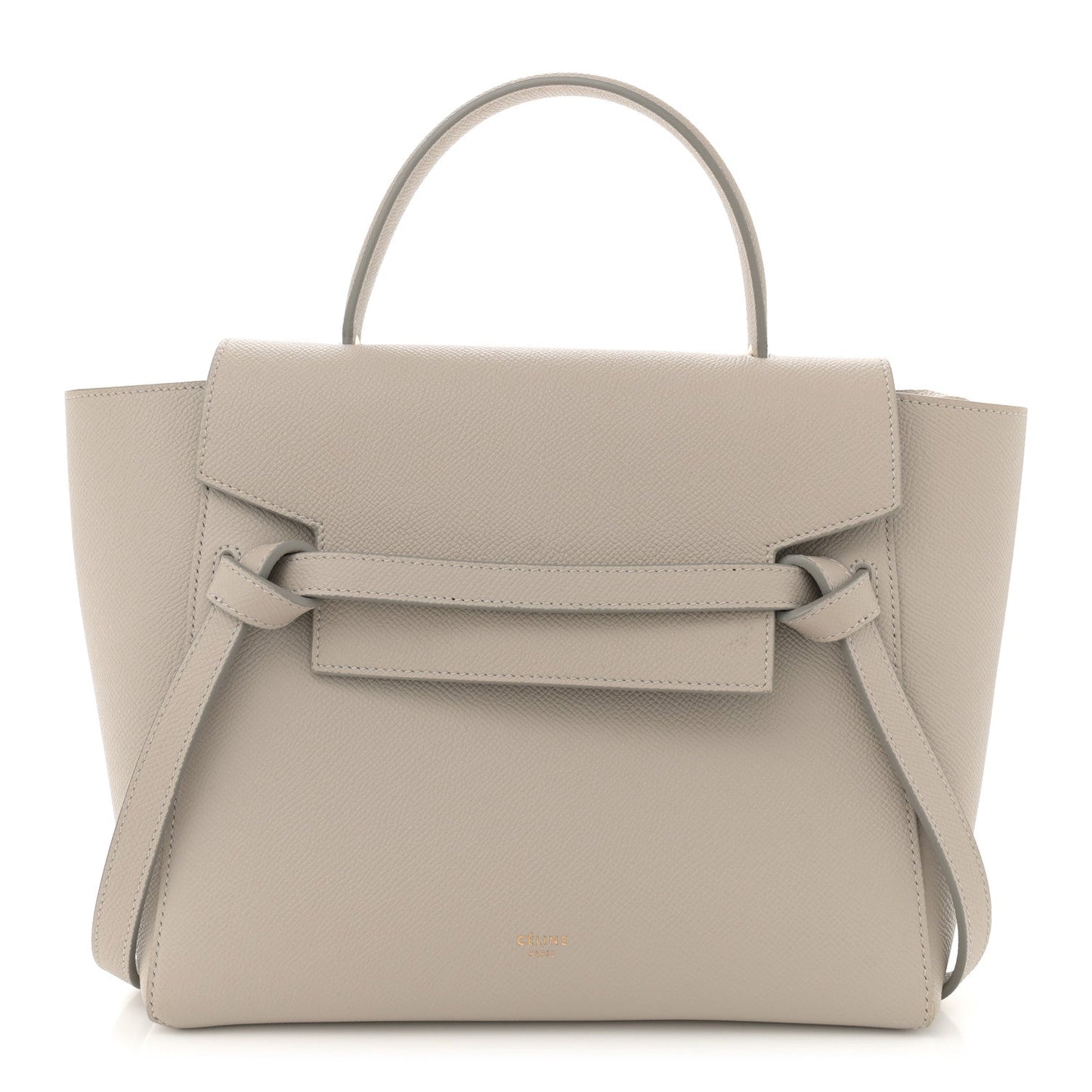 Grained Calfskin Micro Belt Bag Light Taupe
