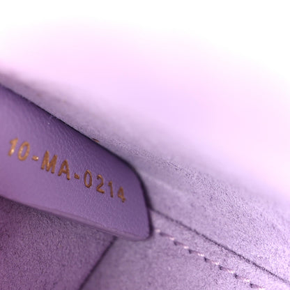 Lambskin Cannage Micro Lady D-Joy Lilas