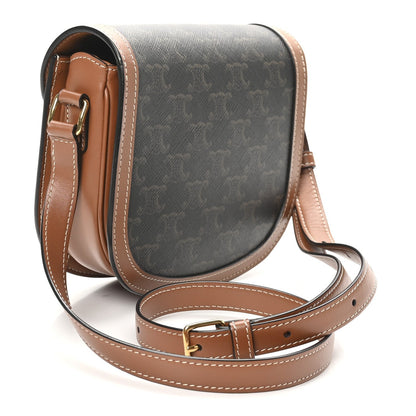 Canvas Calfskin Triomphe Teen Besace Tan