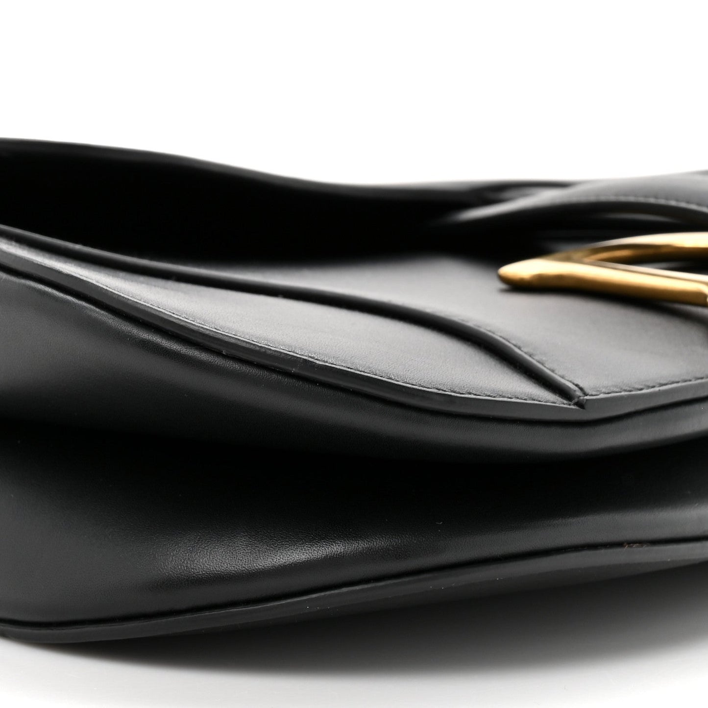 Calfskin Saddle Bag Black