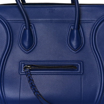 Grained Calfskin Medium Phantom Luggage Indigo