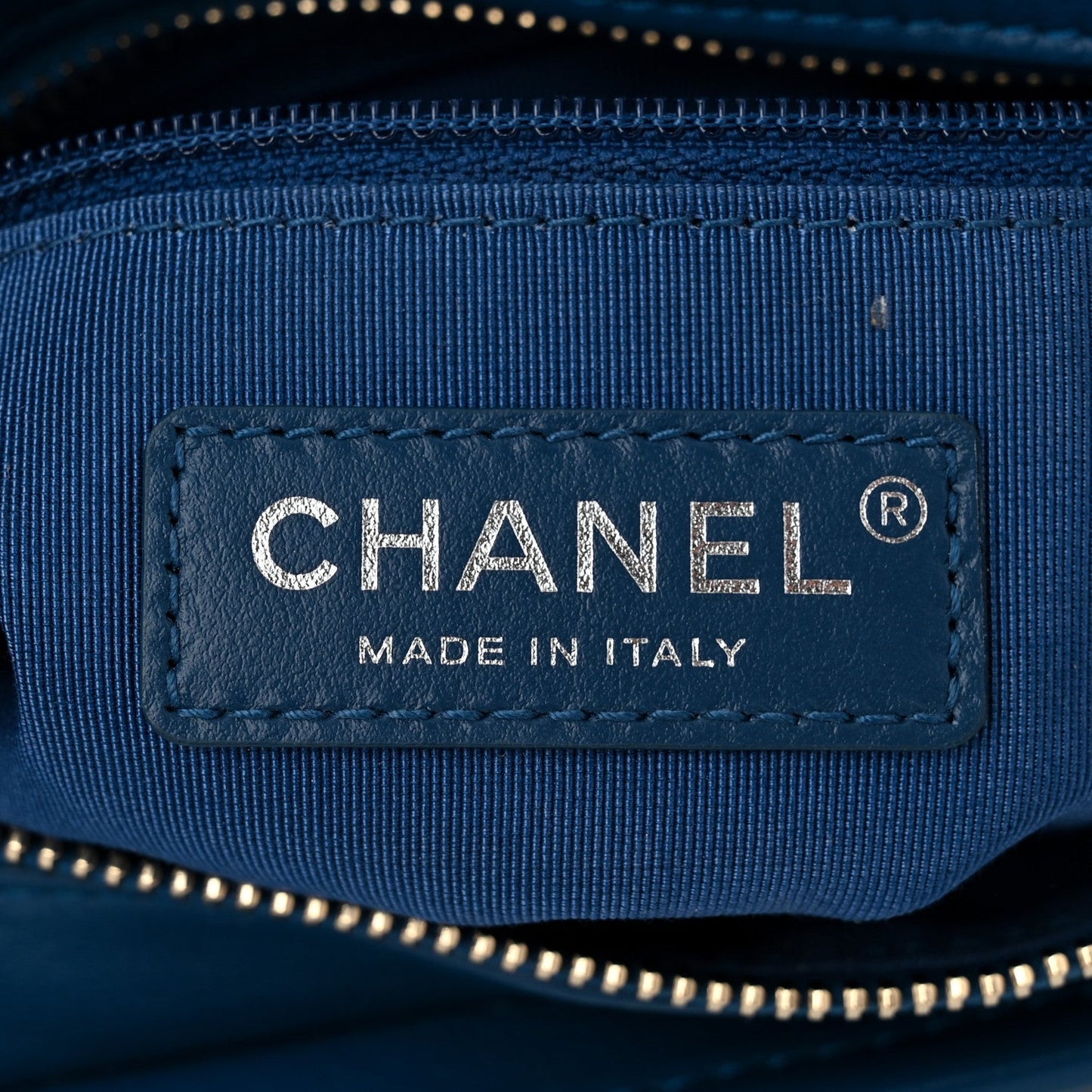 Aged Calfskin Quilted Small Gabrielle Hobo Blue