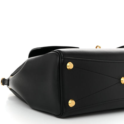 Smooth Calfskin Small Bel Air Carry All Bag Black