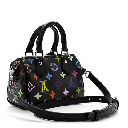 LV X TM Monogram Multicolor Nano Speedy Black