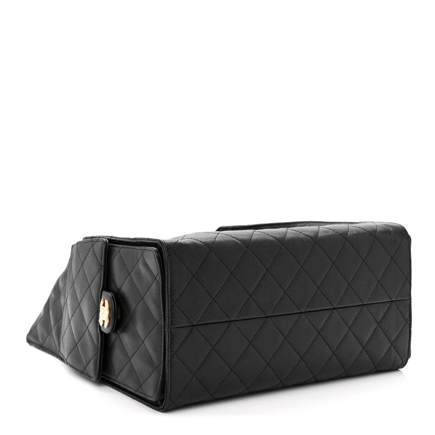 Caviar Quilted Medium Chanel 25 Handbag Black