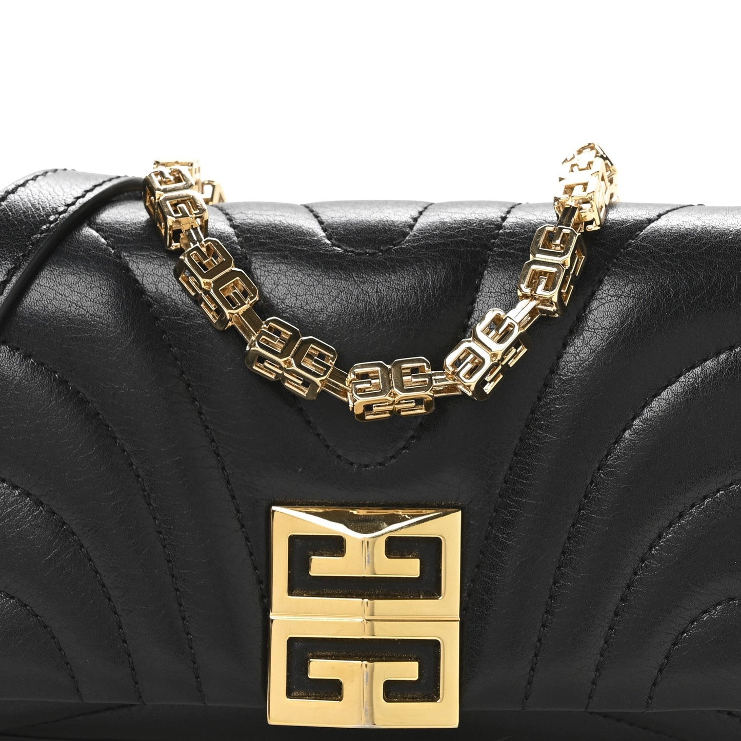 Calfskin Quilted Micro 4G Soft Bag Black