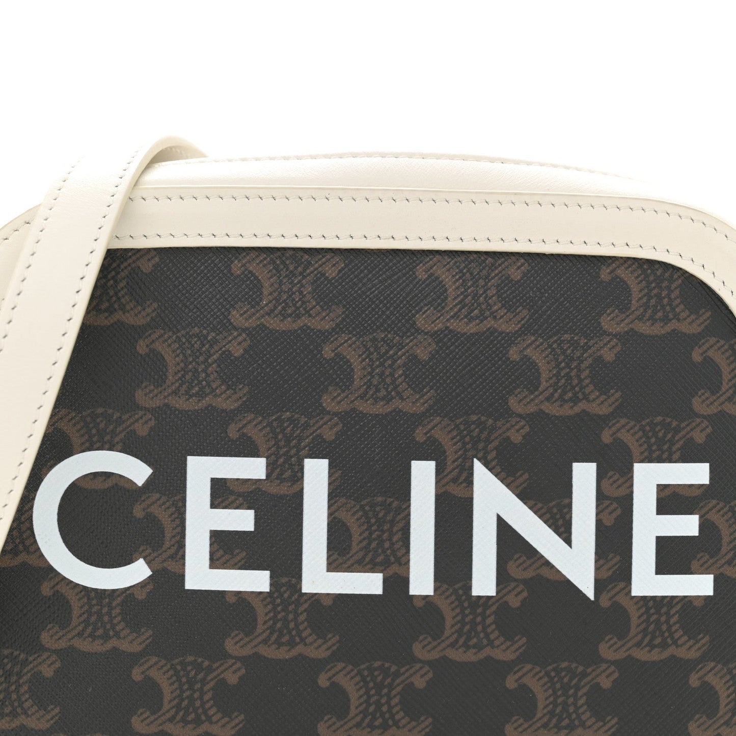 Triomphe Canvas Small Camera Bag White