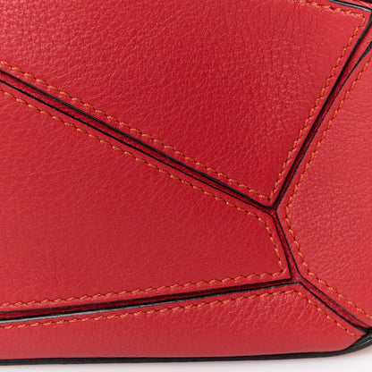 Calfskin Mini Puzzle Bag Pomodoro