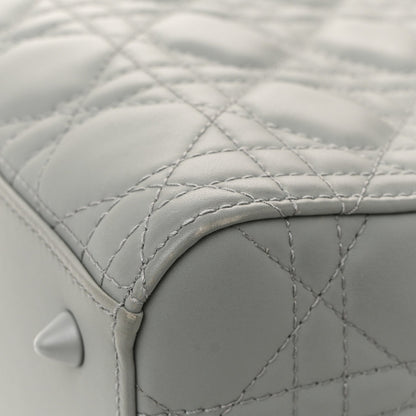Ultra Matte Calfskin Cannage Medium Lady Dior Grey Stone