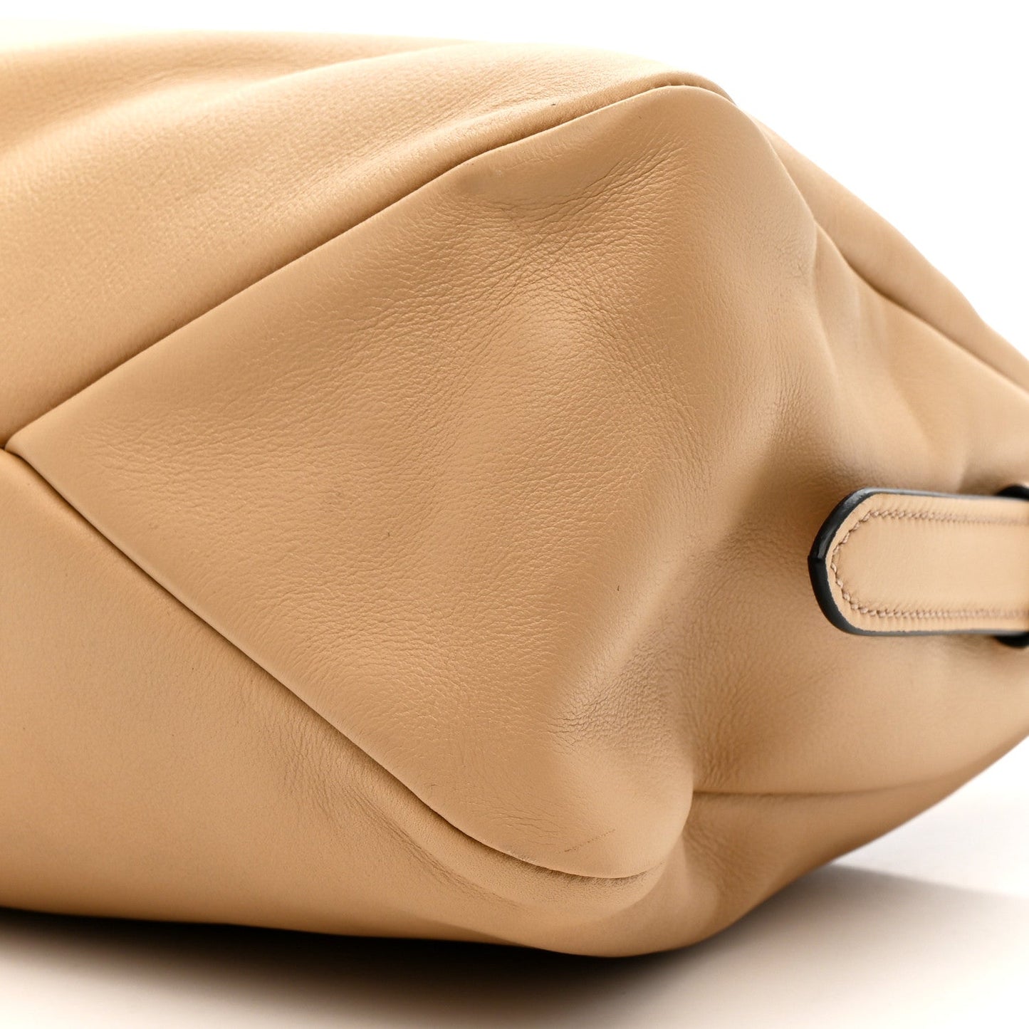 Soft Calfskin Large Aimée Shoulder Bag Travertine