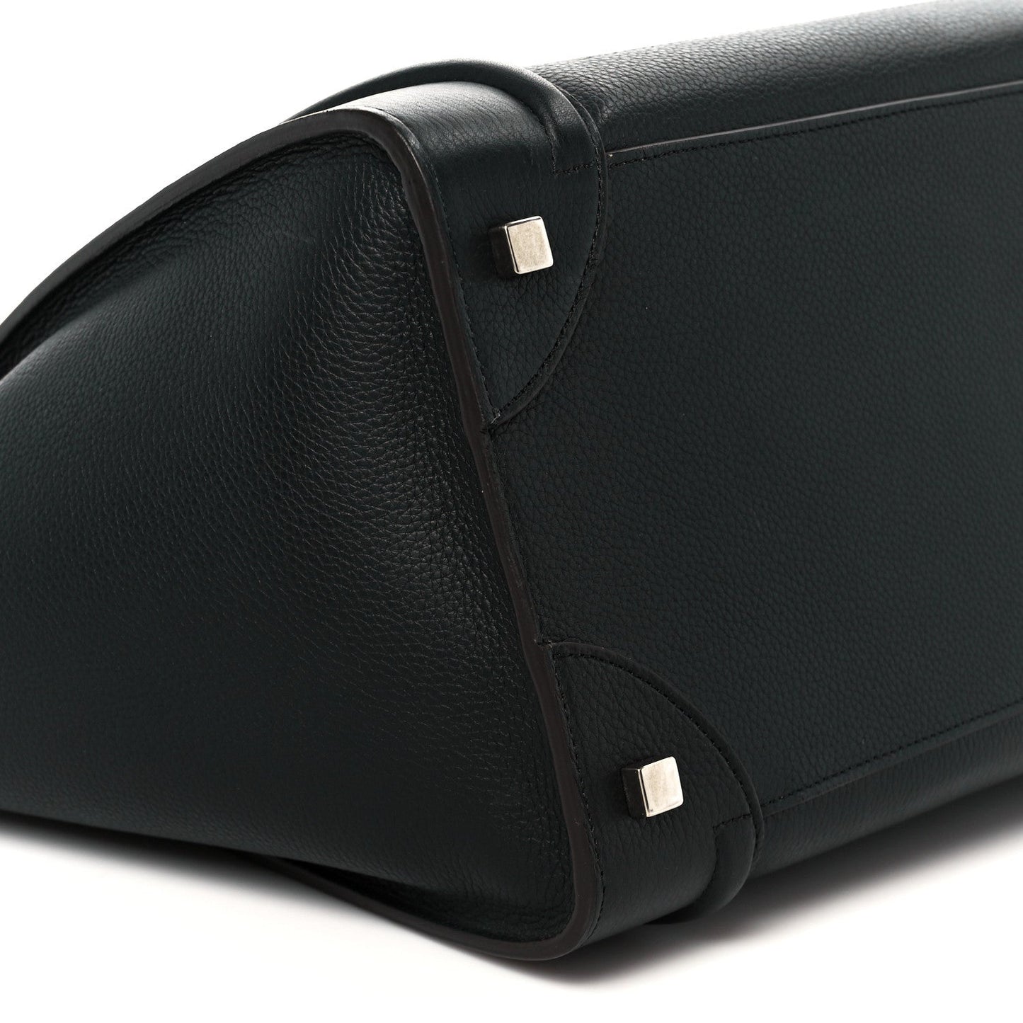Drummed Calfskin Mini Luggage Black
