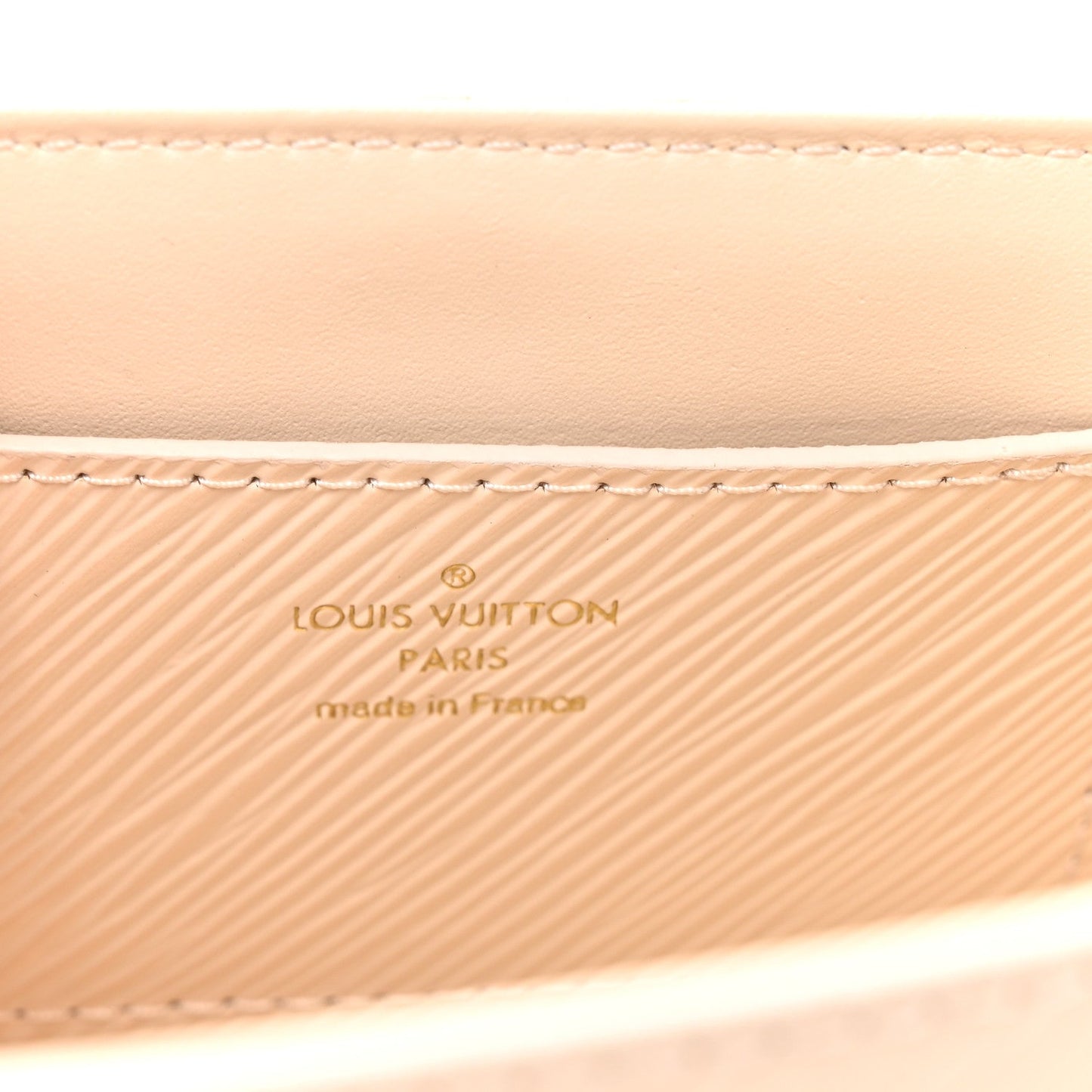 Epi Twist Braided Chain Shoulder Bag PM Quartz White
