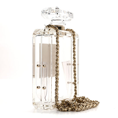 Transluscent Plexiglass Perfume Bottle Clutch
