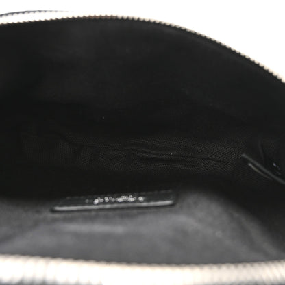 Calfskin Quilted Waist Belt Bag Black