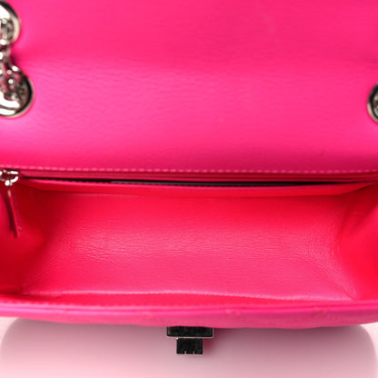 Goatskin Quilted 2.55 Reissue Mini Flap Fluorescent Pink