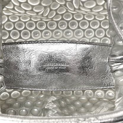 Metallic Fabric Bubble Wrap The Mini Pouch Silver