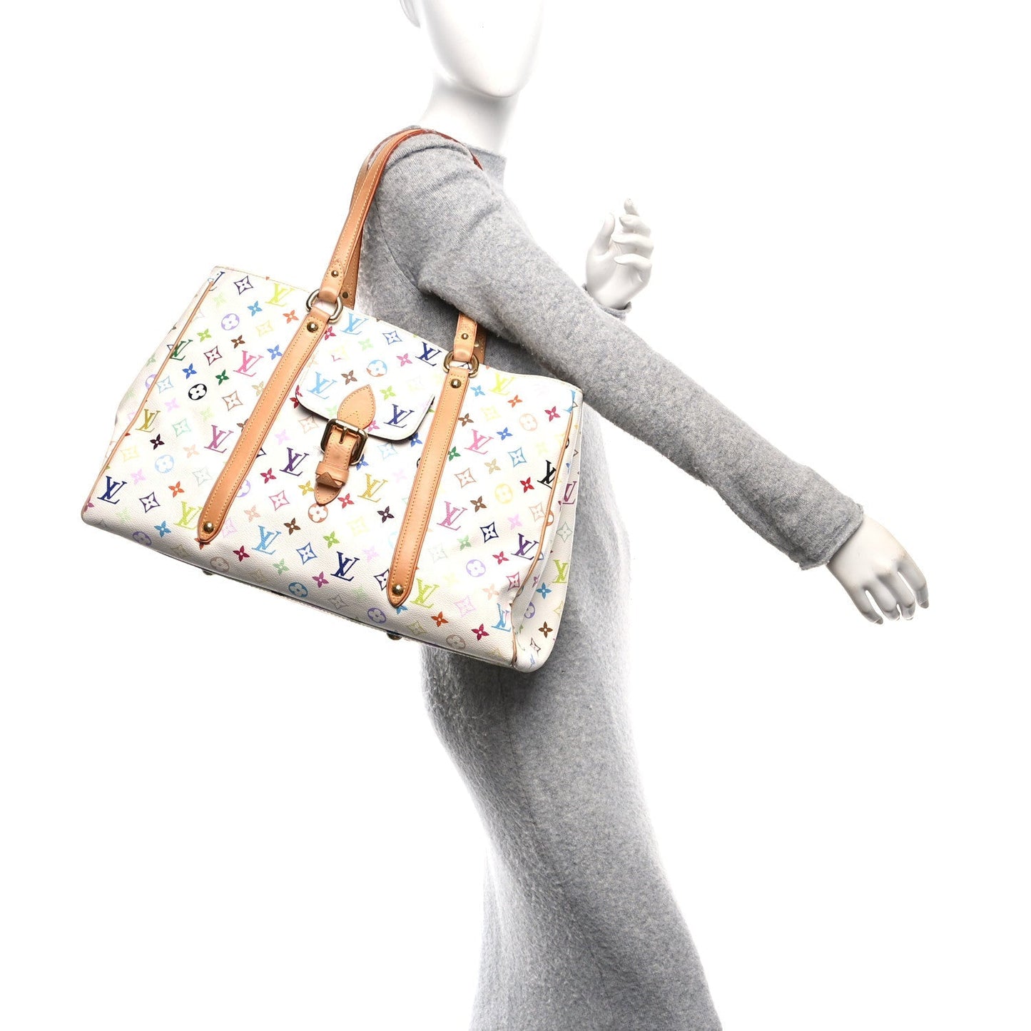 Monogram Multicolor Aurelia GM White