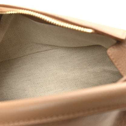 Grained Calfskin Small Puzzle Edge Bag Toffee