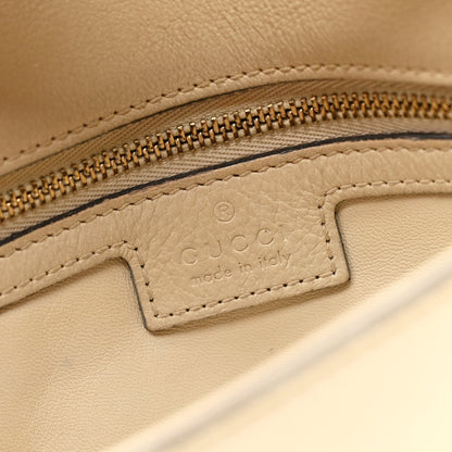 Roxy Calfskin Blondie Chain Shoulder Flap Bag Mystic White