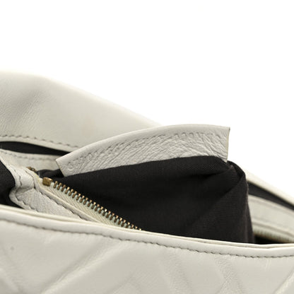 Nappa FF 1974 Embossed Large Baguette White