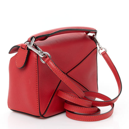 Calfskin Mini Puzzle Bag Pomodoro