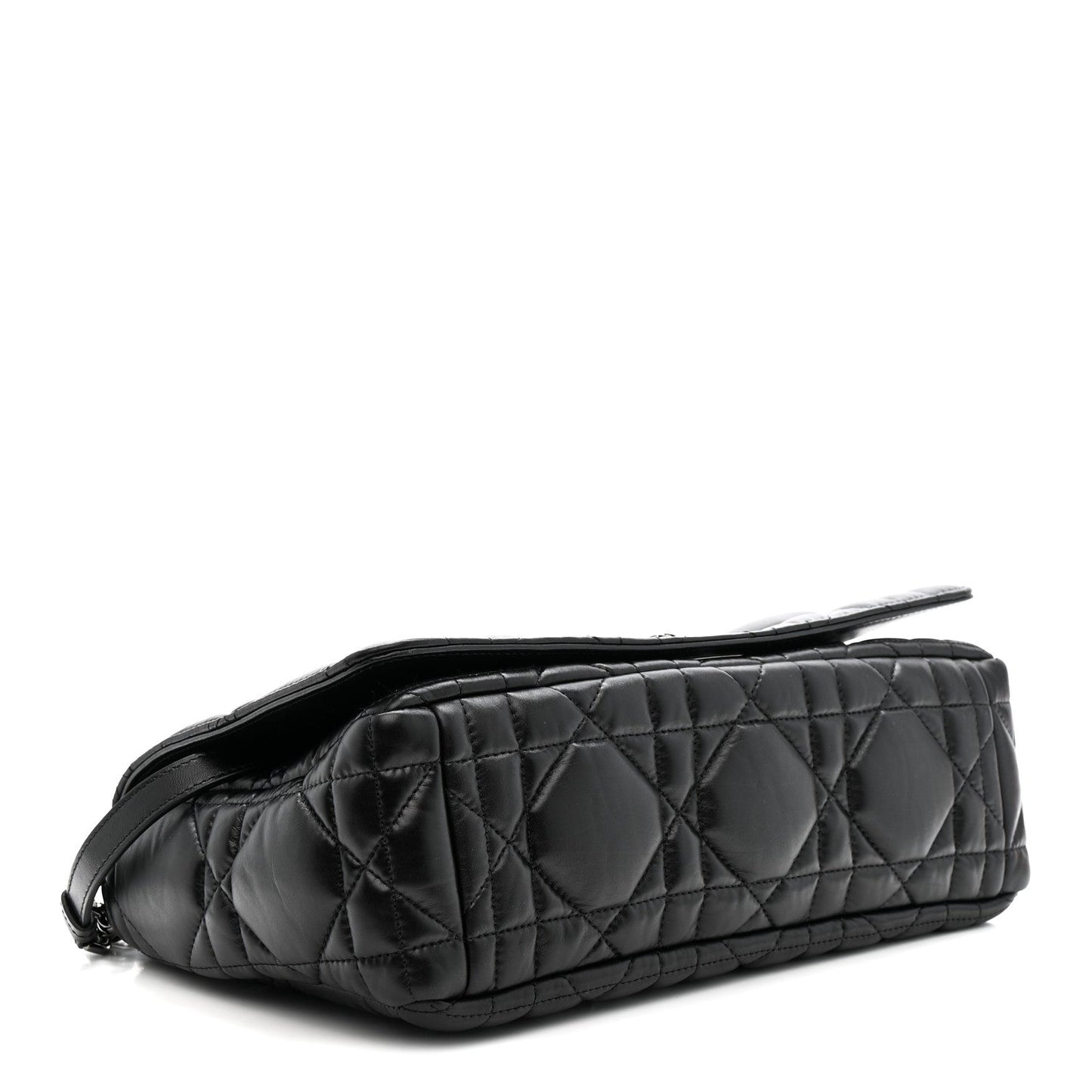 Calfskin Macrocannage Large Caro Bag Black