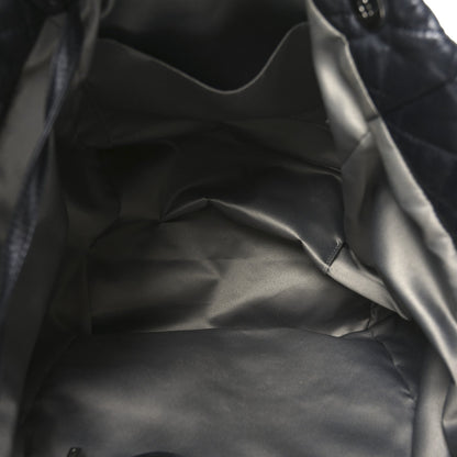 Lambskin Quilted Week End on Mars Tote Black