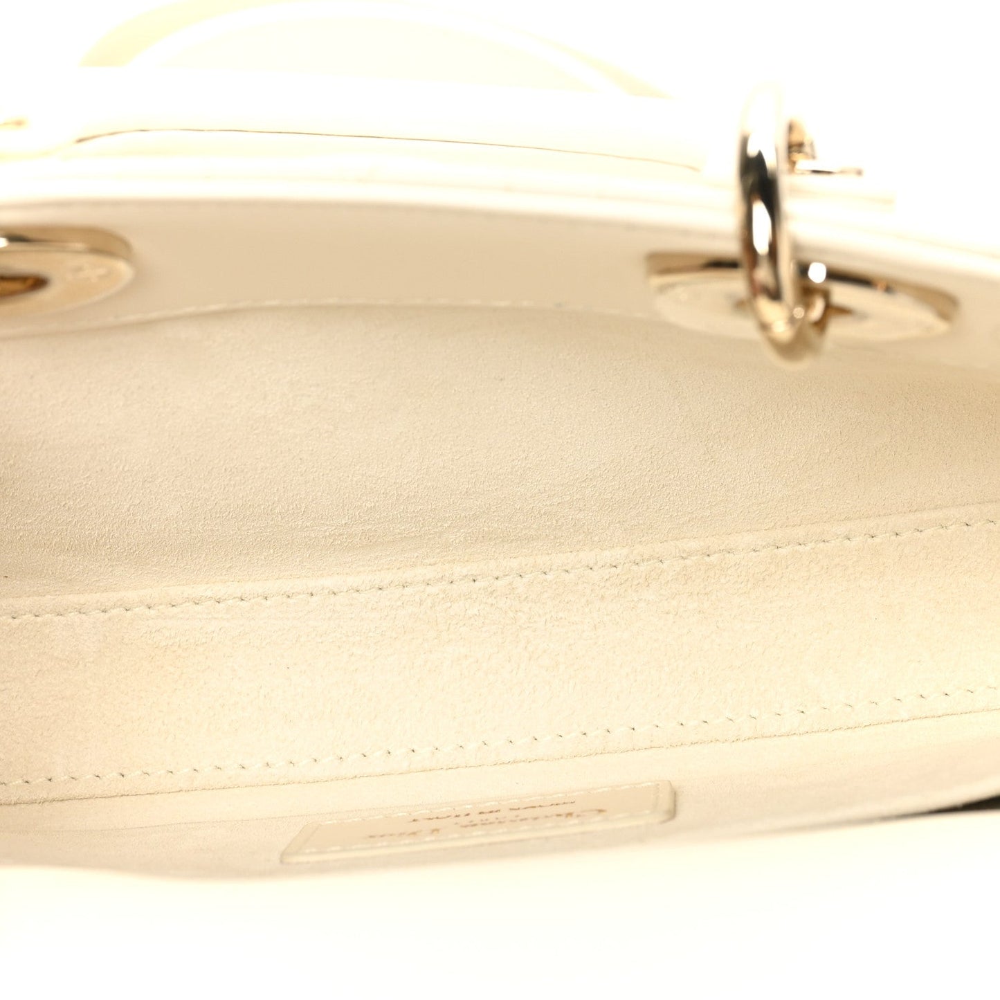 Lambskin Cannage Small Lady D-Joy Latte