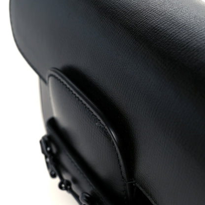 Azalea Calfskin Web Monochrome Small Horsebit 1955 Shoulder Bag Black