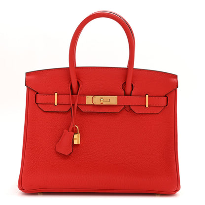 Togo Birkin 30 Rouge Tomate