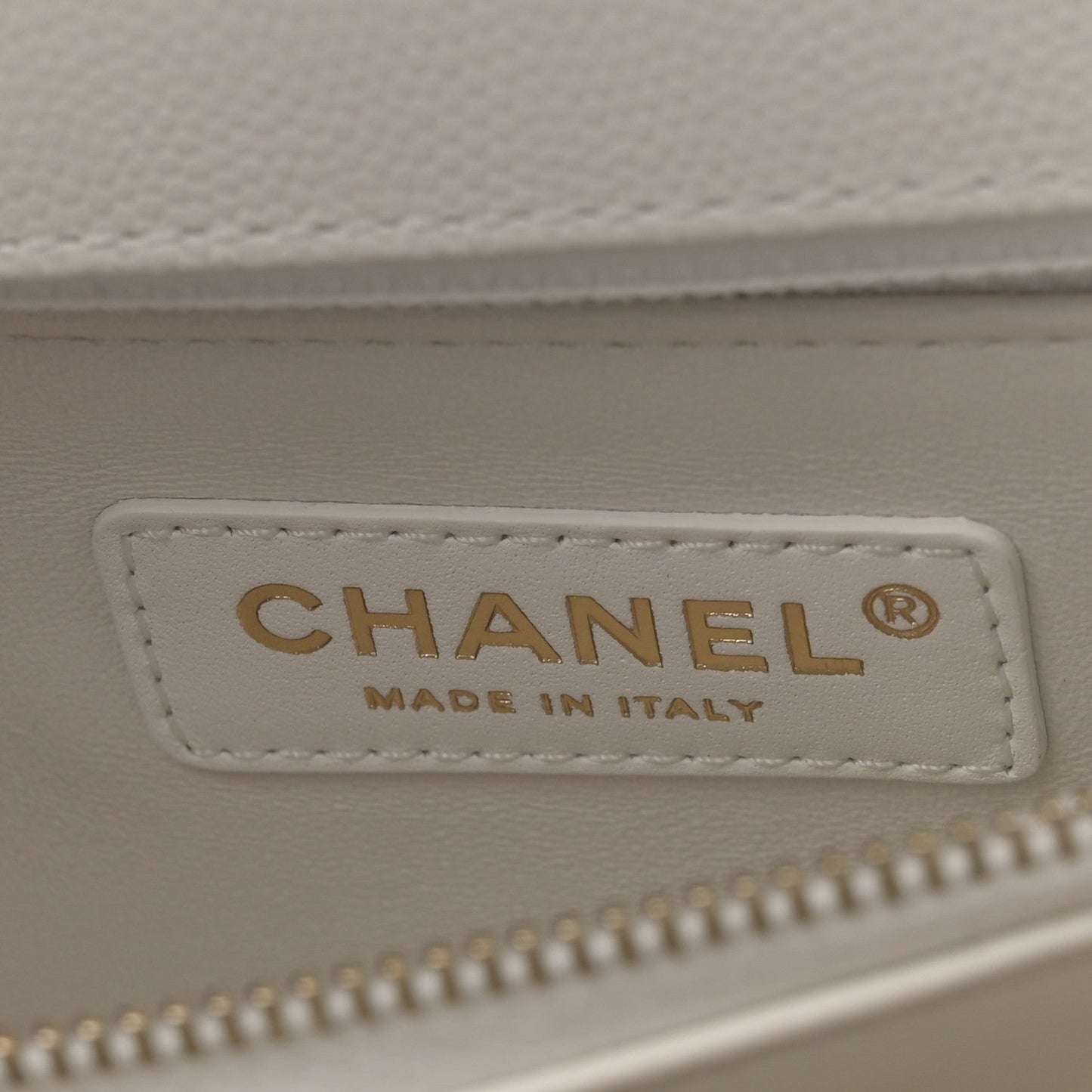 Caviar Quilted Small Coco Handle Flap White