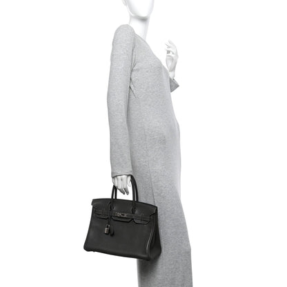 Taurillon Clemence Birkin 30 Graphite
