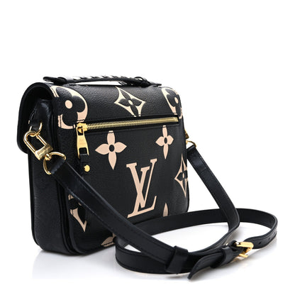 Empreinte Monogram Giant Crafty Pochette Metis Black Creme