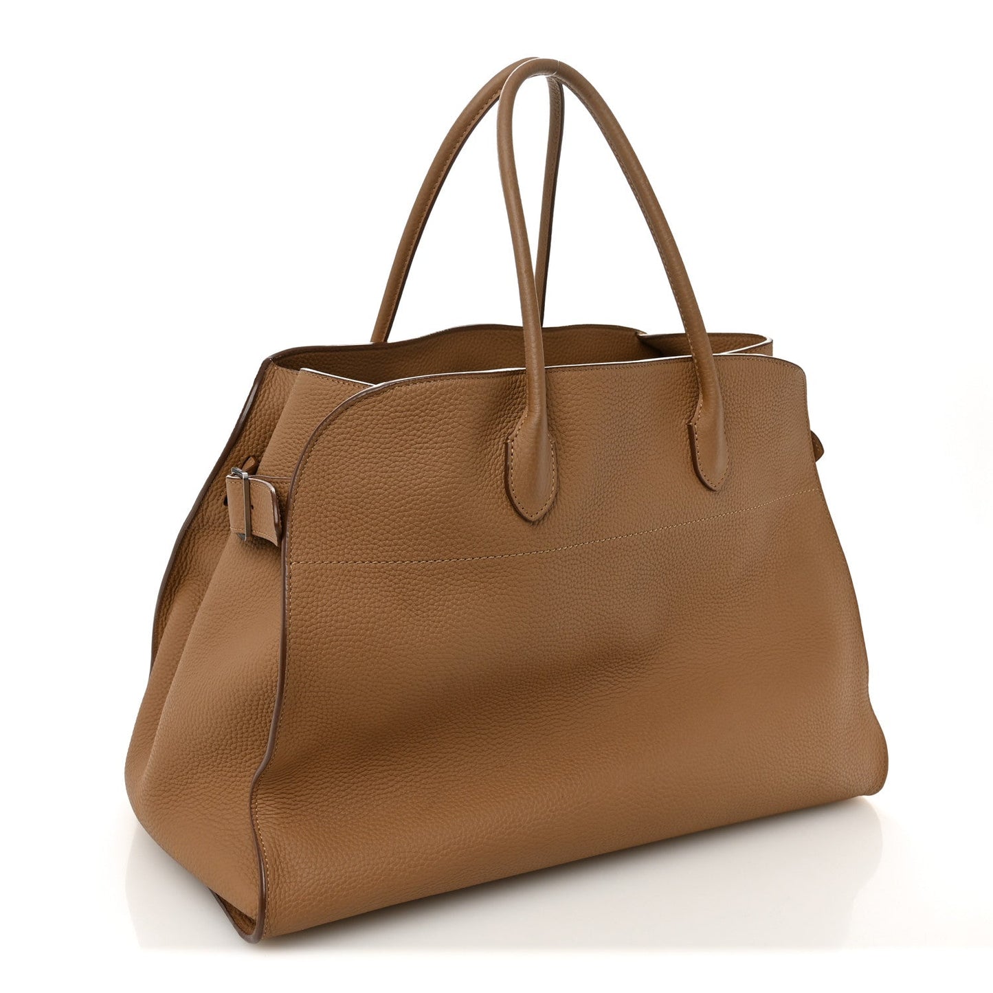 Matte Grained Calfskin Soft Margaux 17 Dark Taupe