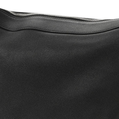 Supple Calfskin Weekend Romy Shoulder Bag Black