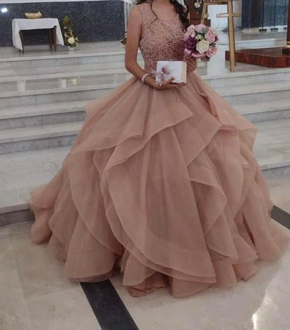 Ball Gown Long Evening Prom Dresses Party Custom Prom Dresses