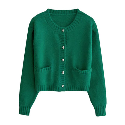 long-sleeved sweaters sweet soft short cardigan jackets    S4748