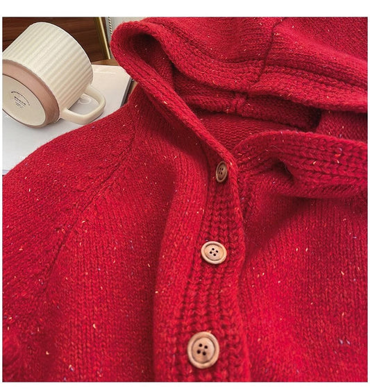 Knitted Sweater Women's 2024 Spring New Long-Sleeved Sweater Jacket       S4911