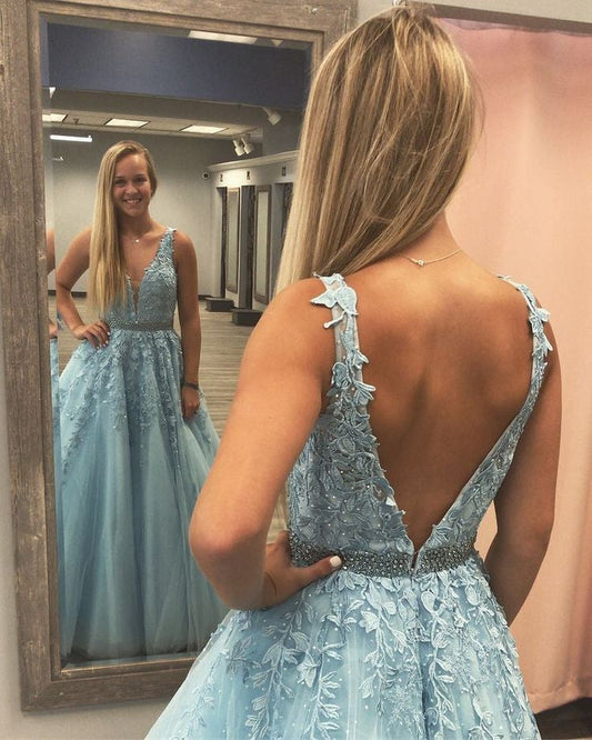 Lace Prom Dresses Formal Ball Dress Evening Dress Dance Dresses School Party Gown