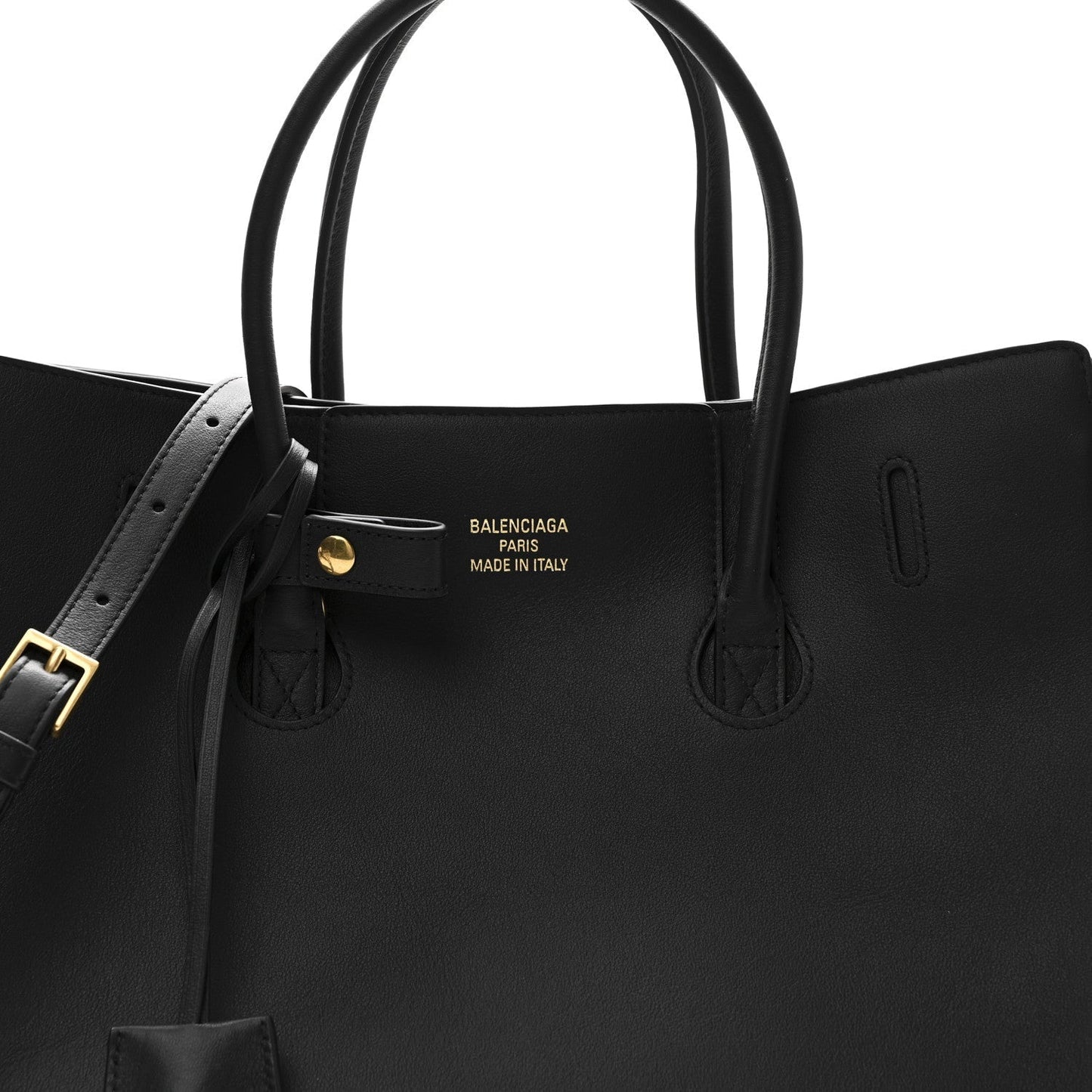 Smooth Calfskin Hampton Carry All Bag Black