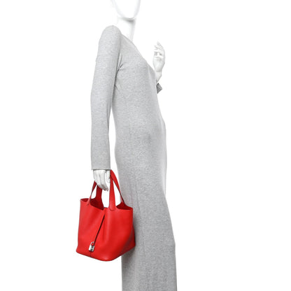 Taurillon Clemence Picotin Lock 22 MM Rouge de Coeur