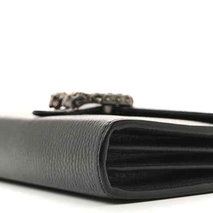 Calfskin Mini Dionysus Chain Wallet Black