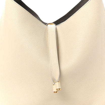 Grained Calfskin Small Marcie Hobo Bag Sweet Beige